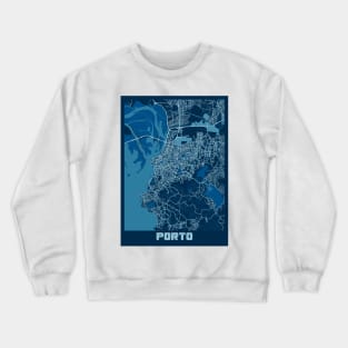 Porto - Portugal Peace City Map Crewneck Sweatshirt